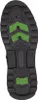 The sole of a black boot with green accents. Produktbild-Vorschau
