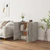 vidaXL Sideboard Betongrau 80x33x70 cm Holzwerkstoff Produktbild-Vorschau 5