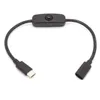 USB DC-Kabel mit Schalter USB Typ C Buchse - USB Typ C Produktbild-Vorschau 2