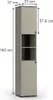 Mobiletto da bagno Vicco Joli Grigio 37 x 192 cm con 2 Anteprima dell’immagine prodotto 3