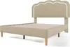 Letto imbottito Flieks 140x200cm con rete a doghe, letto Anteprima dell’immagine prodotto 8