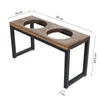 QLS Support de gamelle pour chiens 26,5 cm Double gamelle Voir les images du produit 11
