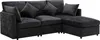 Merax Ecksofa, L-Form Sofa mit Schlaffunktion, 3-4 Sitzer Produktbild-Vorschau 11