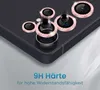 Close-up of a smartphone camera lens protector set with decorative rhinestones. Produktbild-Vorschau