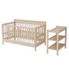 Merax 3-in-1 Babybett 140x70 cm, Massivholz Kinderbett, Produktbild-Vorschau 13