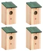 vidaXL Vtáčie búdky 4 ks Drevo 12x12x22 cm Náhľad obrázku produktu 7