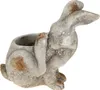 Antik Grau Beton Hase Blumentopf Deko Outdoor Ostern Produktbild-Vorschau 1