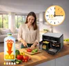 Heißluftfritteuse 14 L Dual Zone 6+8 L 2800 W 10 Programme Produktbild-Vorschau 6
