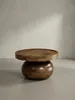 Couchtisch 50x50x30,5 cm Mango Massivholz Walnussfarben Produktbild-Vorschau 11