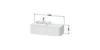 Waschtischunterbau HAPPY D.2 PLUS 1300x550mm 1 Ausz. WT re Produktbild-Vorschau 1