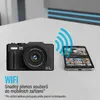 Senzo Digitální Kamera 5K s WiFi - 75MP - 18x Zoom - 60FPS Náhled obrázku produktu 5
