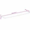Tischplatte mit Baumkante 140x30x3,8 cm Massivholz Mango Produktbild-Vorschau 9