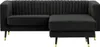 Universelles Ecksofa Slender - schwarz - Velluto 20 Produktbild-Vorschau 1