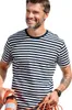 Marineblaues Herren-T-Shirt, 100% Baumwolle, unbedruckt, Produktbild-Vorschau 1