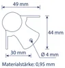 Kugelecken im 8er Set von HMF in Silber Produktbild-Vorschau
