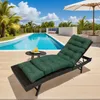 (vert foncé) Coussin pour chaise longue 180x50x10cm, Voir les images du produit 1