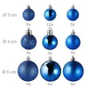Relaxdays Weihnachtskugeln 100er Set, glitzernd, matt & Produktbild-Vorschau 6