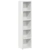vidaXL CD-Regale 2 Stk. Hochglanz-Weiß 21x16x93,5 cm Produktbild-Vorschau 3
