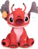 A red plush toy of the character Stitch from Disney, sitting and facing forward. Náhľad obrázku produktu