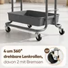 Sekey Rollwagen 35 cm breit Badezimmerregal mit 3 Ebenen Produktbild-Vorschau 5