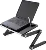 Notebookový stolík s USB ventilátorom - striebornočierny Náhľad obrázku produktu 2