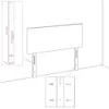 vidaXL Cabecero LED blanco, 200x5x78/88 cm, revestimiento Vista previa de la imagen del producto 5