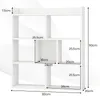 GOPLUS Geometrisches Bücherregal, Würfelregal mit 7 Fächern Produktbild-Vorschau 7