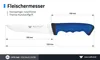 WOLFCUT SoftGrip BLUE-Serie - Fleischermesser 19 cm Klinge Produktbild-Vorschau 3