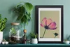 Bild 20x30 MDF-Rahmen, Wandkunst Rosa Blumen Produktbild-Vorschau 2