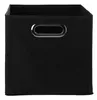 Aufbewahrungsboxen - 27 x 27 cm - Schwarz - Vlies - 4er Set Produktbild-Vorschau 3