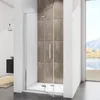 90x195cm Falttür Drehtür Nano ESG Duschwand Pendeltür Produktbild-Vorschau 1