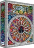 The image shows the front and side packaging of the board game Sagrada, designed to resemble a stained-glass window. Podgląd zdjęcia produktu