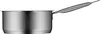 A stainless steel saucepan with a handle, shown from the side against a white background. Náhled obrázku produktu
