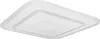 A white, modern LED ceiling lamp with a square shape and layered design, presented against a white background. Podgląd zdjęcia produktu