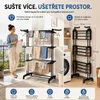 Skládací sušák na prádlo o výšce 173 cm s kolečky, skládací Náhled obrázku produktu 6