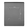 banjado Design Briefkasten Stahl silber mit Zeitungsfach Produktbild-Vorschau 6