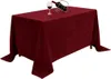 Matter Velours-Tischdecke in Bordeaux für Tisch 230×230 cm Produktbild-Vorschau 1