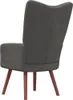 vidaXL Poltrona relax in velluto grigio scuro Anteprima dell’immagine prodotto 9