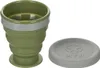 MFH Faltbecher, mit Deckel, Silikon, oliv, 200 ml Produktbild-Vorschau 2