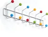 A multi-colored coat rack with rounded knobs on a white background. Náhľad obrázku produktu