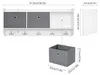 Mondeer Garderoben-Set (2-St), Garderobe mit Schuhbank mit Produktbild-Vorschau 7