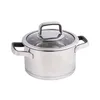Topf 2L Edelstahl 18 cm Kochtopf Suppentopf Induktion Produktbild-Vorschau 5