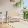 vidaXL Coussin pour banc de jardin Beige 120x(50+50)x7 cm Voir les images du produit 2