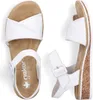 Rieker Damen Keil-Sandaletten Weiß Voir les images du produit 38