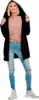SOLO cappotto donna manica lunga cappuccio zip stampa Anteprima dell’immagine prodotto 28