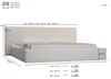 MOEBLO Polsterbett aus Bouclé Bett 06 – Doppelbett mit Produktbild-Vorschau 7