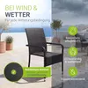 Juskys Polyrattan Gartenstühle Yoro 4er Set - mit Armlehnen Produktbild-Vorschau 5