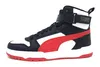 A studio shot of a single Puma RBD Game Jr Jungen high-top sneaker. Produktbild-Vorschau