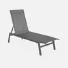 A gray chaise lounge chair on a white background. Anteprima dell’immagine prodotto