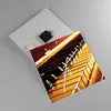 Wanduhr - Quadrat - Glasuhr - Klavier Musik Konzert - Produktbild-Vorschau 2